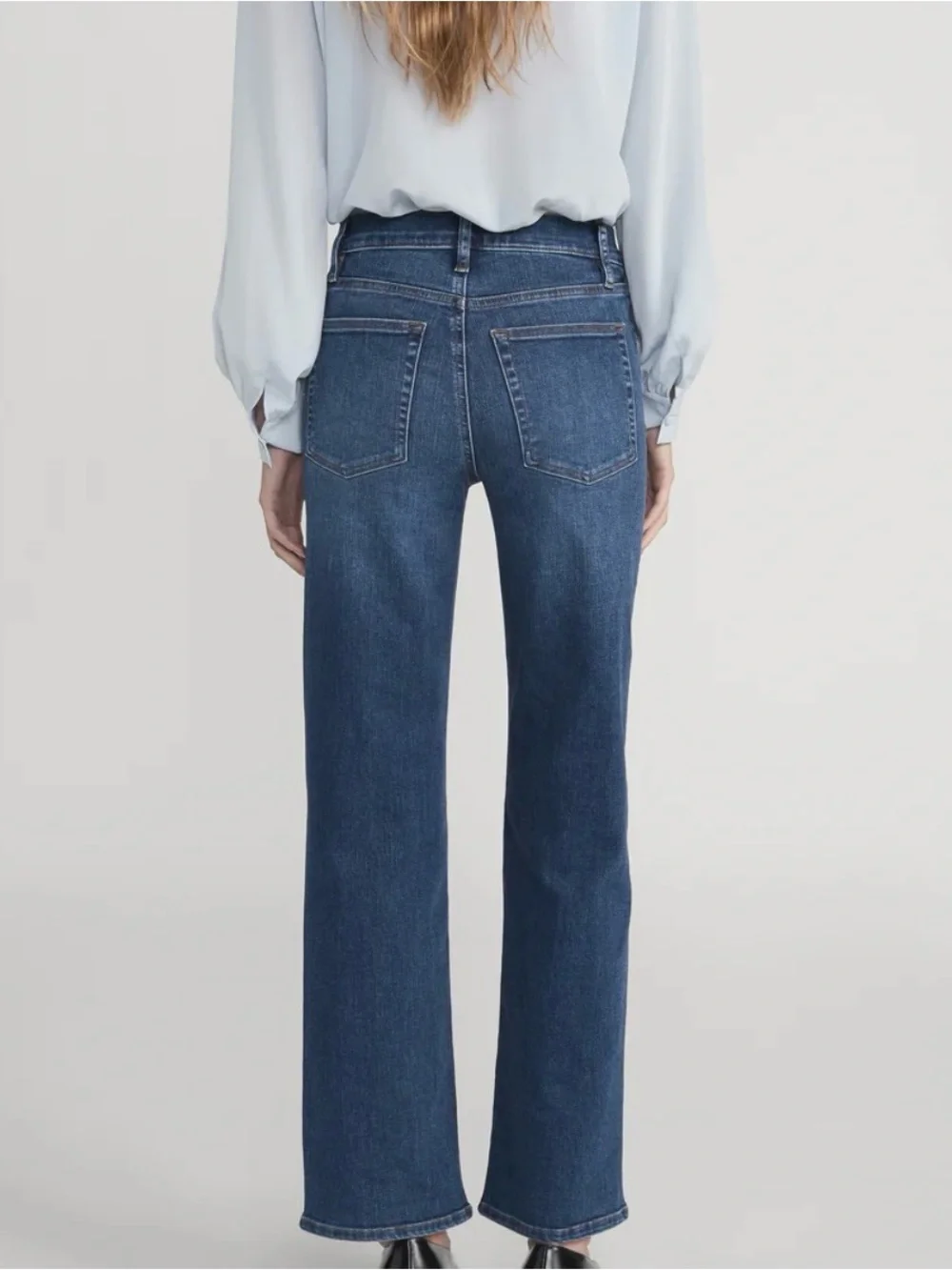 FRAME The Mellow Jeans Relaxed Straight Leg Minimalist Denim Size 30